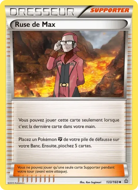 Carte Pokémon Ruse de Max 133/160, extension Primo-Choc