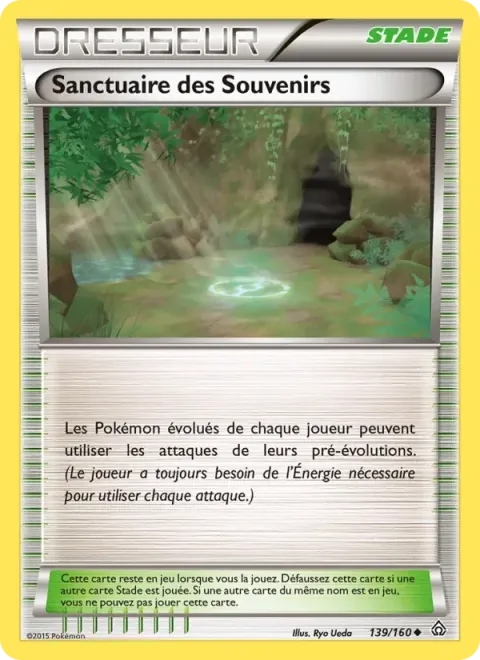 Carte Pokémon Sanctuaire des Souvenirs 139/160, extension Primo-Choc