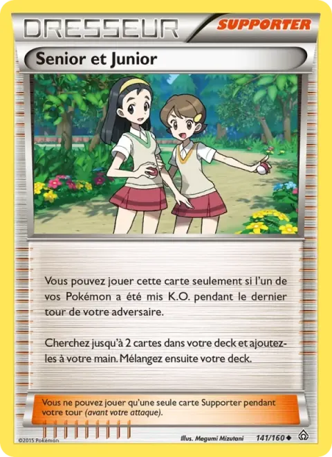 Carte Pokémon Senior et Junior 141/160, extension Primo-Choc