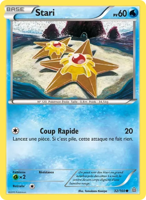 Carte Pokémon Stari 032/160, extension Primo-Choc