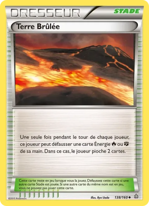 Carte Pokémon Terre Brûlée 138/160, extension Primo-Choc