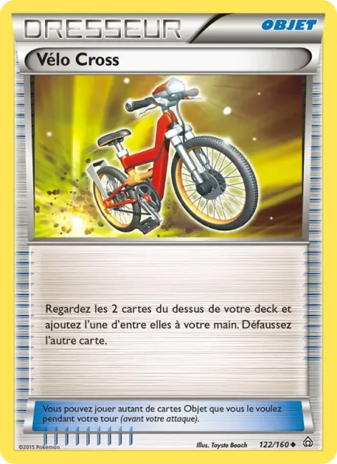 Carte Pokémon Vélo Cross 122/160, extension Primo-Choc