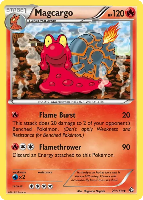 Carte Pokémon Volcaropod 023/160, extension Primo-Choc