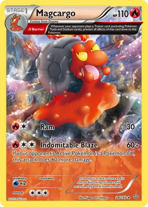 Carte Pokémon Volcaropod 024/160, extension Primo-Choc