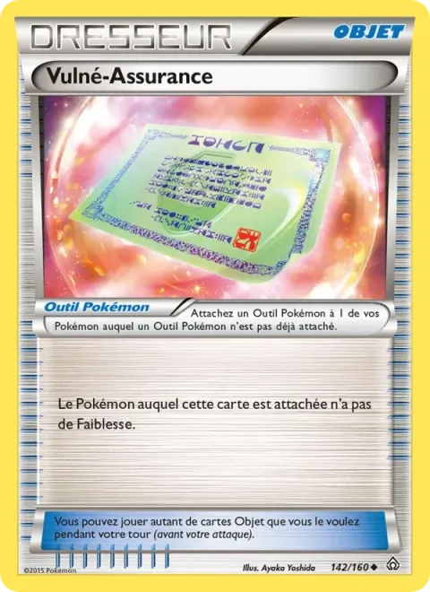 Carte Pokémon Vulné-Assurance 142/160, extension Primo-Choc