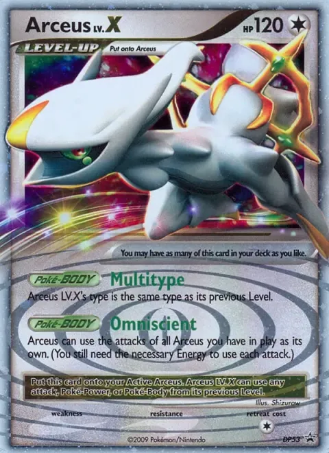 Carte Pokémon Arceus DP53, extension Promo DP