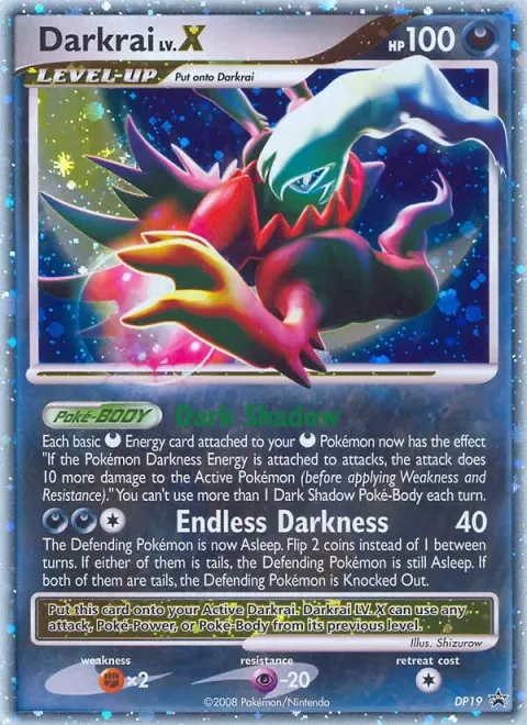 Carte Pokémon Darkrai DP19, extension Promo DP