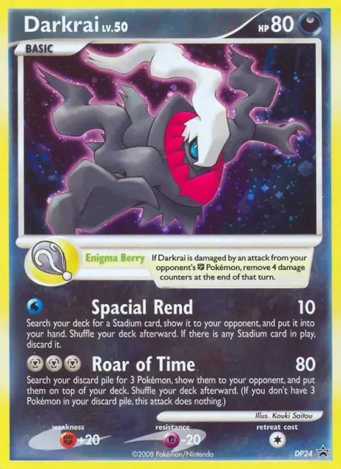 Carte Pokémon Darkrai DP24, extension Promo DP