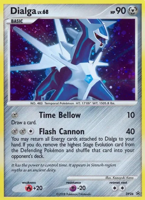 Carte Pokémon Dialga DP26, extension Promo DP