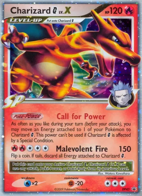 Carte Pokémon Dracaufeu G DP45, extension Promo DP