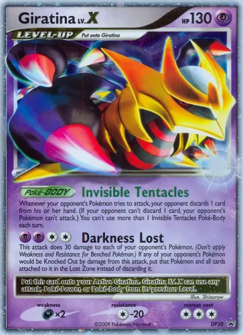 Carte Pokémon Giratina DP38, extension Promo DP