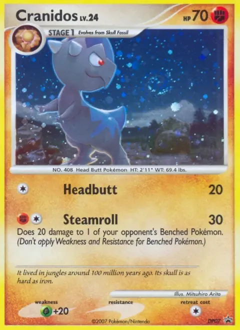 Carte Pokémon Kranidos DP07, extension Promo DP