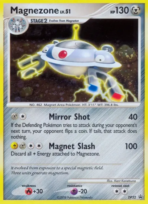 Carte Pokémon Magnézone DP32, extension Promo DP