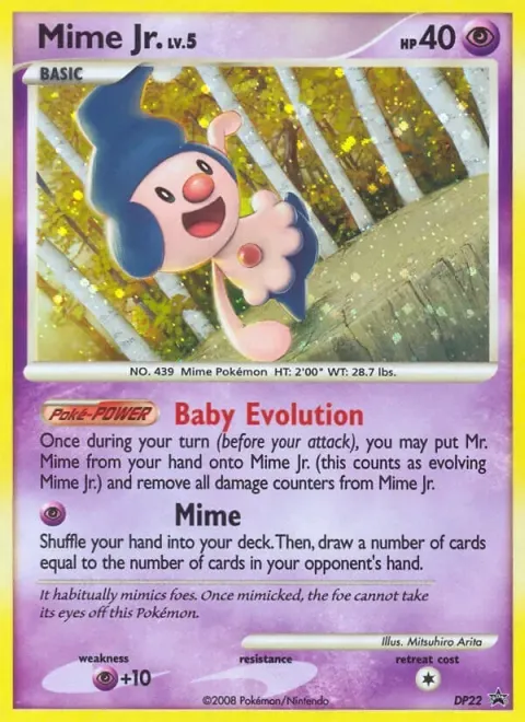 Carte Pokémon Mime Jr. DP22, extension Promo DP
