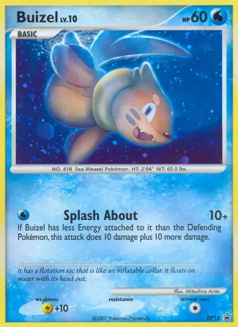 Carte Pokémon Mustébouée DP13, extension Promo DP