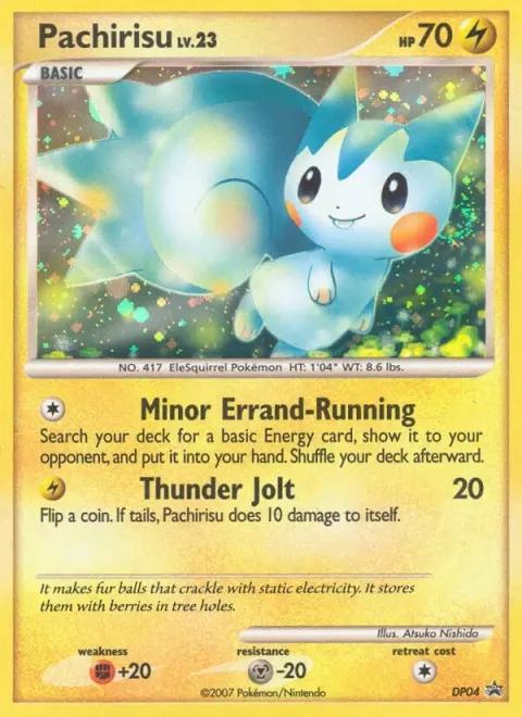 Carte Pokémon Pachirisu DP04, extension Promo DP