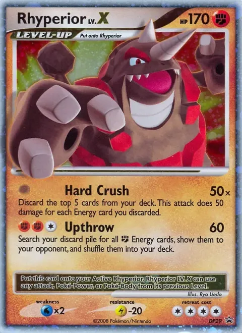 Carte Pokémon Rhinastoc DP29, extension Promo DP