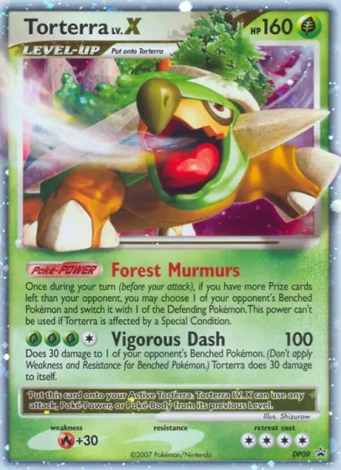 Carte Pokémon Torterra DP09, extension Promo DP