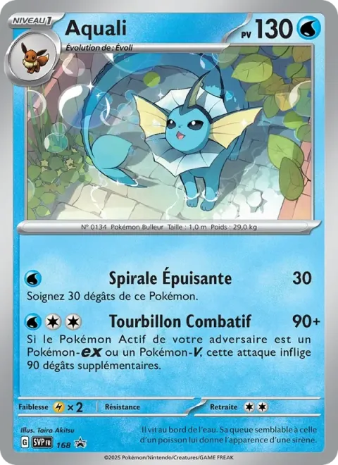 Carte Pokémon Aquali 168, extension SVP Black Star Promos