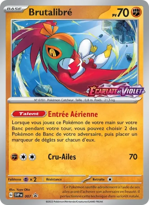 Carte Pokémon Brutalibré 007, extension SVP Black Star Promos