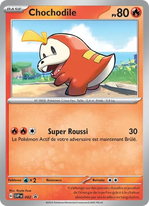 Carte Pokémon Chochodile 002, extension SVP Black Star Promos