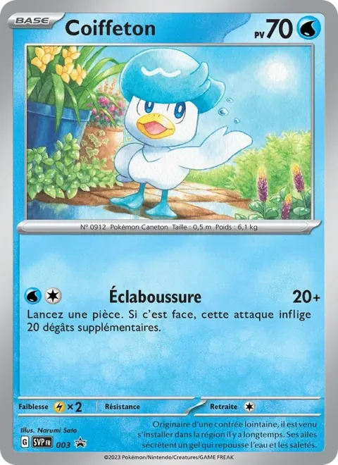 Carte Pokémon Coiffeton 003, extension SVP Black Star Promos