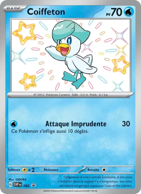 Carte Pokémon Coiffeton 082, extension SVP Black Star Promos