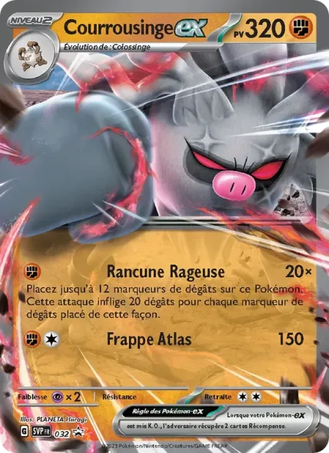 Carte Pokémon Courrousinge-ex 032, extension SVP Black Star Promos