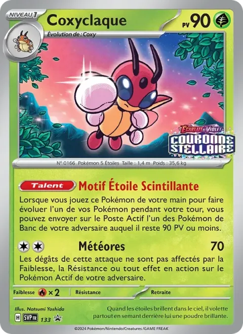 Carte Pokémon Coxyclaque 133, extension SVP Black Star Promos