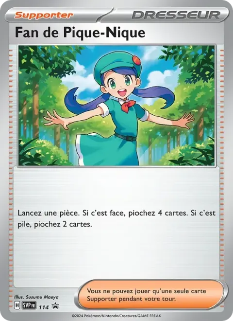 Carte Pokémon Fan de Pique-Nique 114, extension SVP Black Star Promos