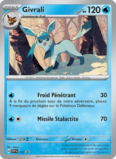 Carte Pokémon Givrali 171, extension SVP Black Star Promos