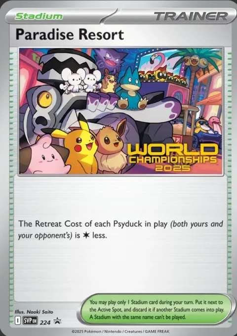 Carte Pokémon Hôtel « Au paradis des Pokémon » 224, extension SVP Black Star Promos