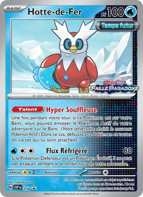 Carte Pokémon Hotte-de-Fer 058, extension SVP Black Star Promos