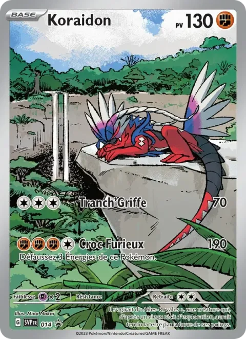 Carte Pokémon Koraidon 014, extension SVP Black Star Promos