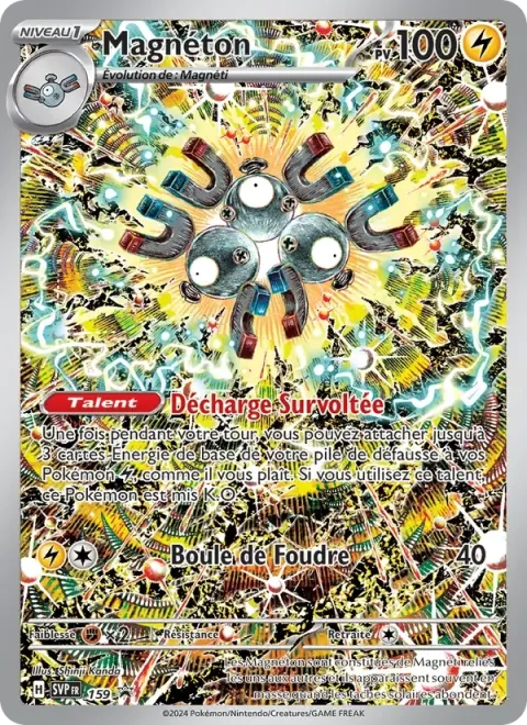 Carte Pokémon Magnéton 159, extension SVP Black Star Promos