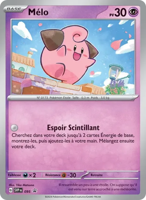 Carte Pokémon Mélo 095, extension SVP Black Star Promos