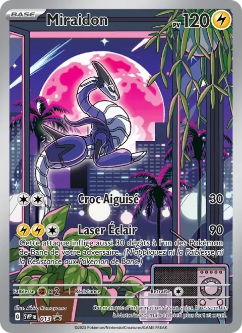 Carte Pokémon Miraidon 013, extension SVP Black Star Promos