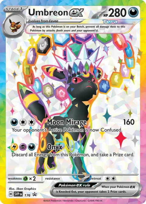 Carte Pokémon Noctali-ex 176, extension SVP Black Star Promos