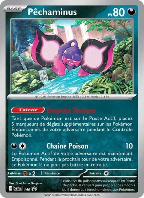 Carte Pokémon Pêchaminus 149, extension SVP Black Star Promos