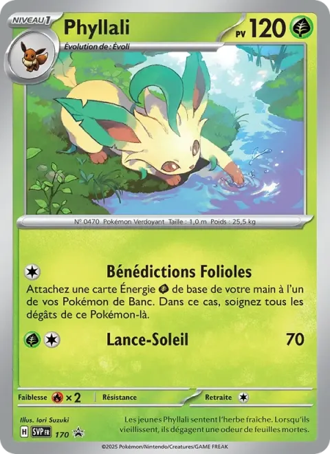 Carte Pokémon Phyllali 170, extension SVP Black Star Promos