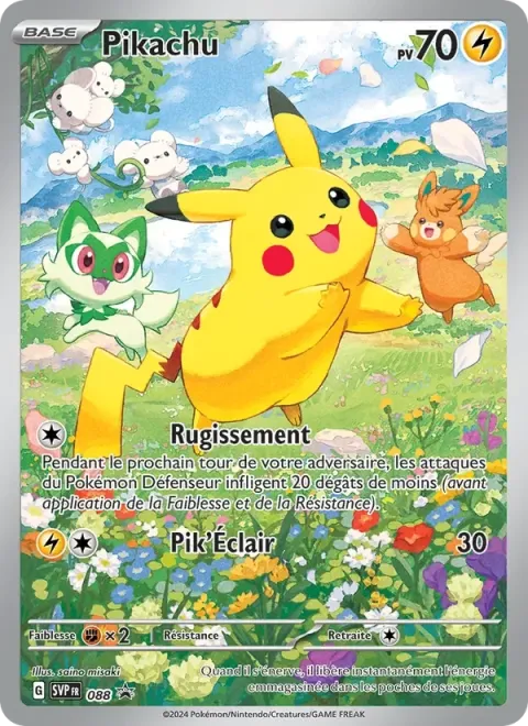 Carte Pokémon Pikachu 088, extension SVP Black Star Promos