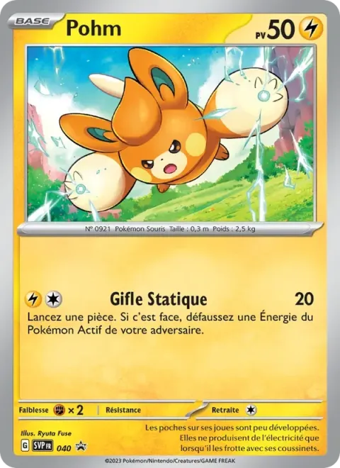 Carte Pokémon Pohm 040, extension SVP Black Star Promos