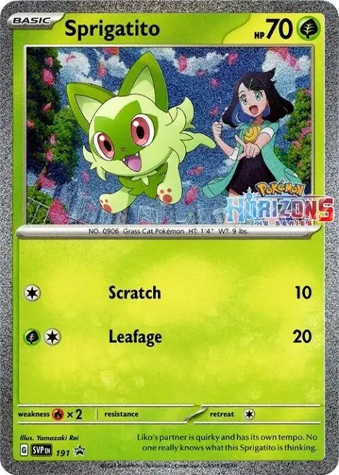 Carte Pokémon Poussacha 191, extension SVP Black Star Promos