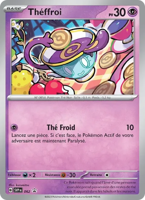 Carte Pokémon Théffroi 062, extension SVP Black Star Promos