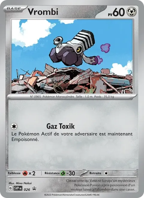 Carte Pokémon Vrombi 026, extension SVP Black Star Promos