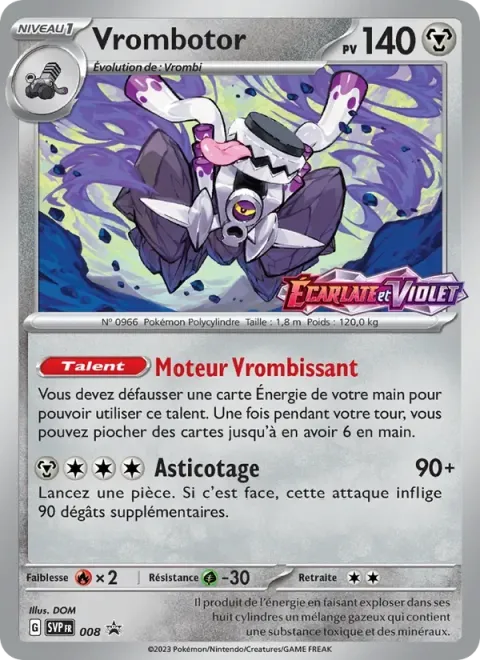 Carte Pokémon Vrombotor 008, extension SVP Black Star Promos