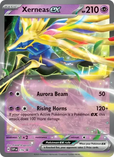 Carte Pokémon Xerneas-ex 179, extension SVP Black Star Promos