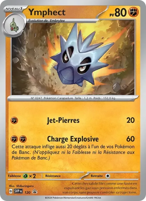 Carte Pokémon Ymphect 120, extension SVP Black Star Promos