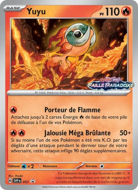 Carte Pokémon Yuyu 057, extension SVP Black Star Promos