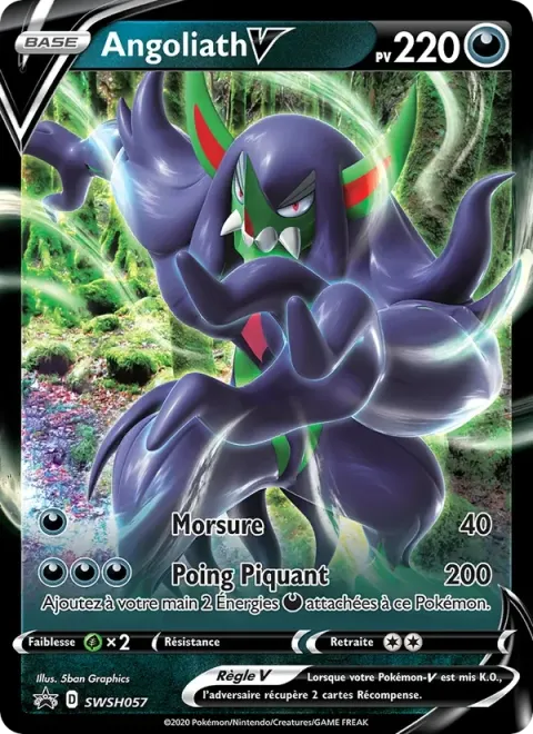 Carte Pokémon Angoliath V SWSH057, extension Promo SWSH